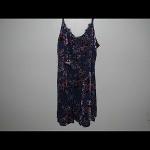 Navy floral dress